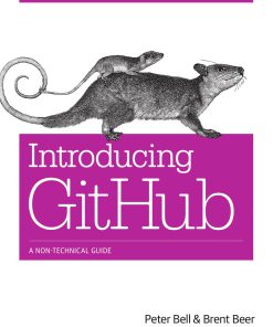 Introducing GitHub 1st Edition Peter Bell